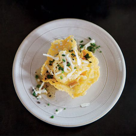 Crispy Frico Cups with Polenta and Brown Butter