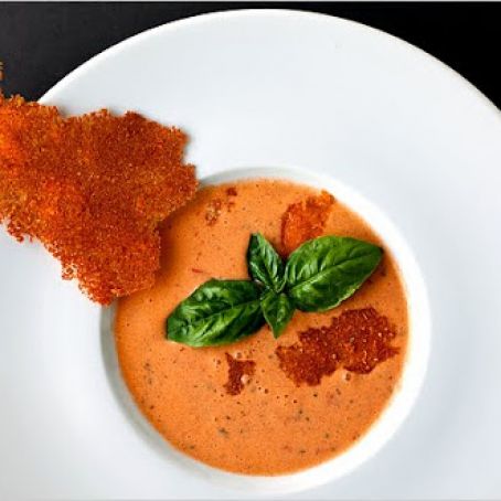 GARLICKY TOM GAZPACHO w/CRUNCHY PECORINO