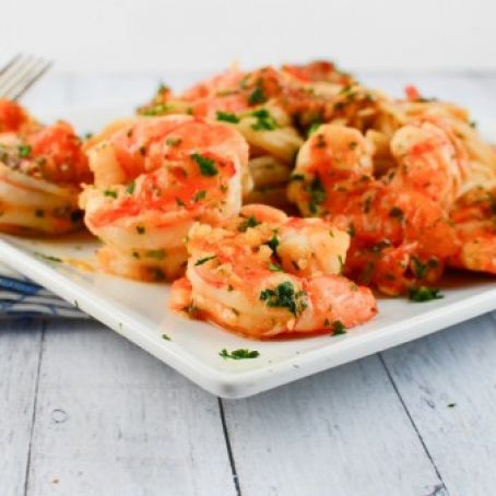 Shrimp Linguine in White Wine Sauce