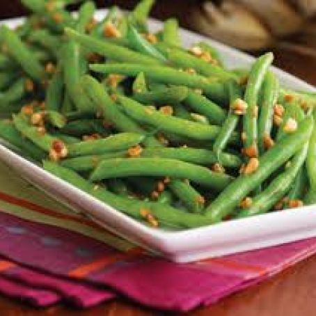 Lemon-Butter Green Beans w/Pine nuts