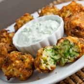 Zucchini and Feta Balls - Kolokythokeftedes