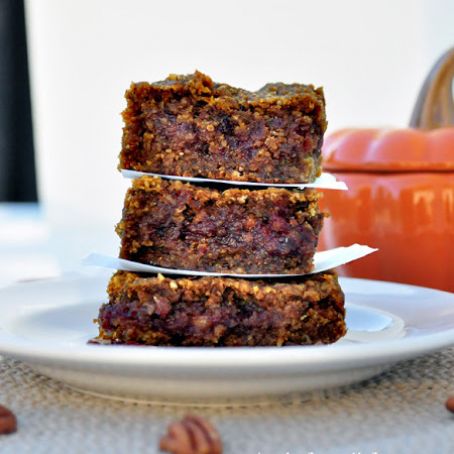 Pumpkin Pecan Caramel Bars