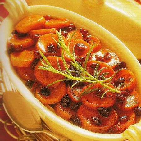 Sweet Potatoes with Brandy and Raisins