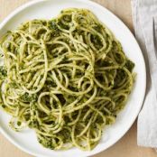 Spaghetti with Pecan-Herb Pesto