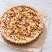 French Onion and Bacon Tart