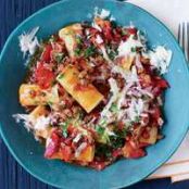 Fire-Roasted Tomato and Hot Sausage n Beef Rigatoni