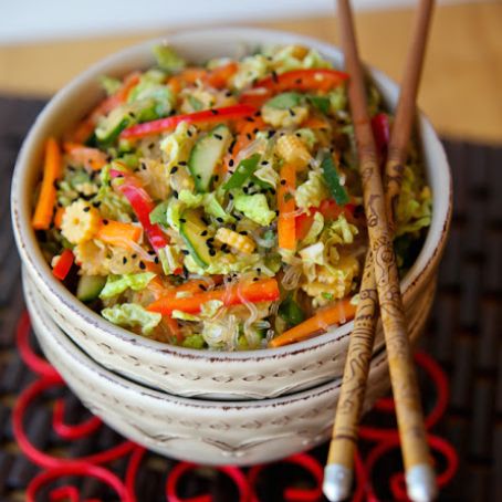 Inside Out Chinese Spring Roll Salad