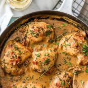 Mustard Chicken and Bacon Skillet