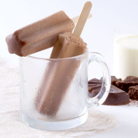 Frozen Mexican Hot Chocolate Pops