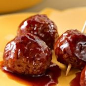 Barbecue Glazed Meatballs