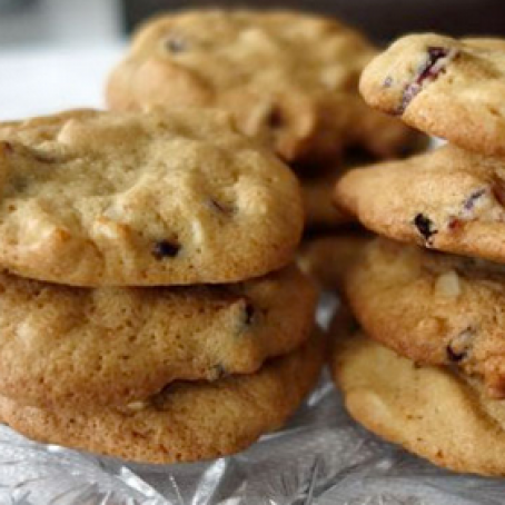 Cranberry, White Chocolate and Almond Cookies