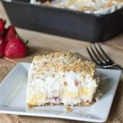 Strawberry Cream Squares