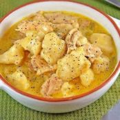 Slow Cooker Chicken & Dumplings with Biscuits