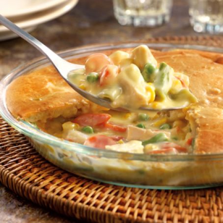 Easy Chicken Pot Pie with Biscuits