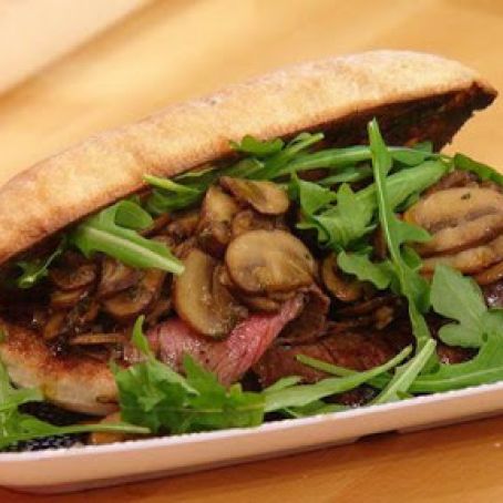 Sliced Steak & Mushroom Sandwiches