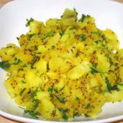 Potato Masala with Chiles & Curry Leaves
