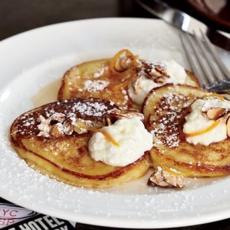 The Breslin's Ricotta Pancakes with Orange Syrup