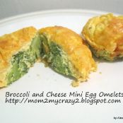 Breakfast: Egg Mini Omelets with Broccoli and Cheese   (WW 2pts)