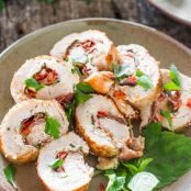 Prosciutto-Stuffed Chicken with Mushroom Sauce