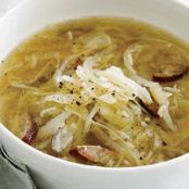 Cabbage, Kielbasa and Rice Soup
