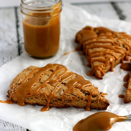 Cinnamon Maple Dulce de Leche Scones