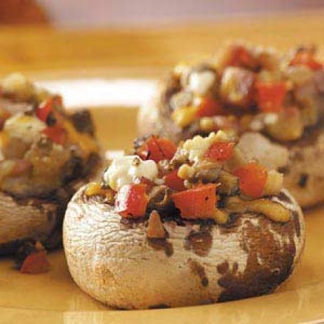 Canadian Bacon-Stuffed Mushrooms Recipe