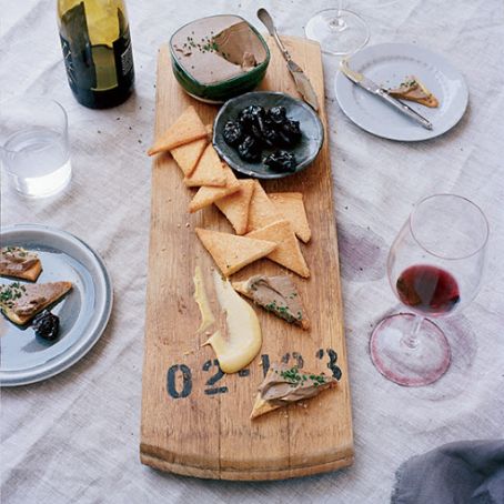 Chicken Liver Mousse with Red-Wine-Glazed Prunes