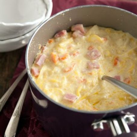 Yellow Squash and Ham Soup