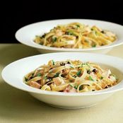 Fettuccine with Tuna, Lemon & Fried Capers