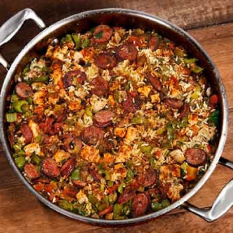 Cajun Chicken and Andouille Jambalaya