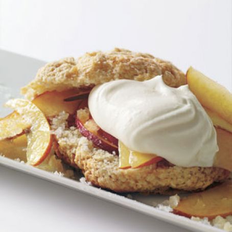 Peach and Ginger Cream Shortcakes