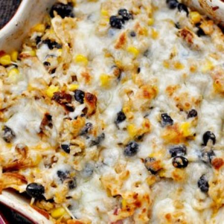 Cheesy Chicken and Rice Bake