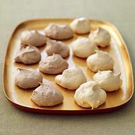 Chocolate and Vanilla Meringue Cookies