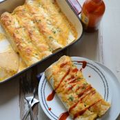 sweet corn + jalapeno enchiladas