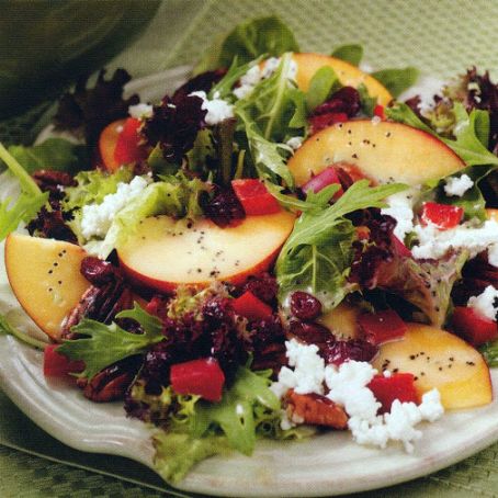 Nectarine Salad with Poppy Seed Dressing