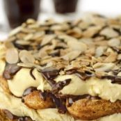 Chocolate Almond Tiramisu Cake
