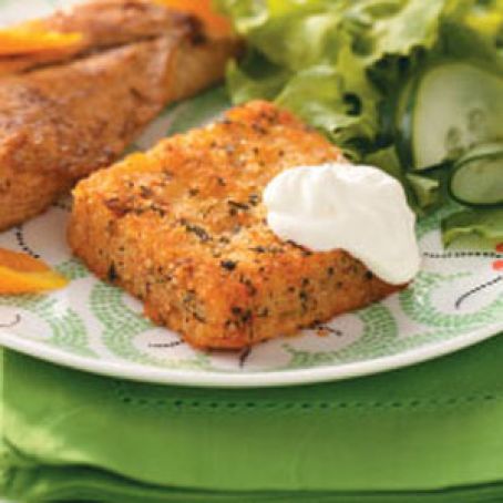 Crispy Seasoned Polenta Squares Recipe