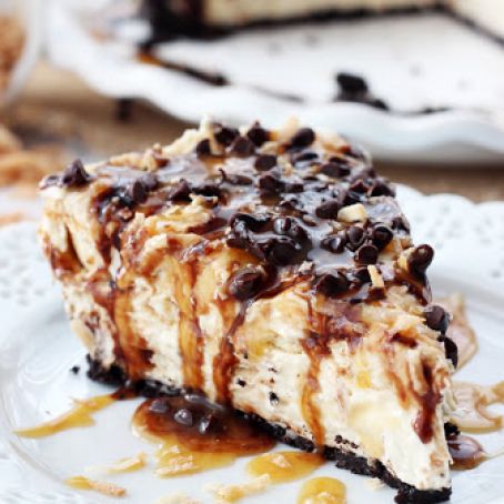 No Bake Samoa Cheesecake