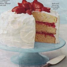 Strawberry Rhubarb Layer Cake