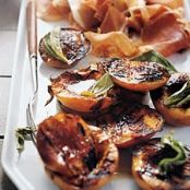 Grilled Peaches with Prosciutto