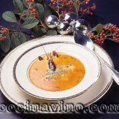 CREMA DE ESPARRAGOS CON CANGREJO Y CAVIAR