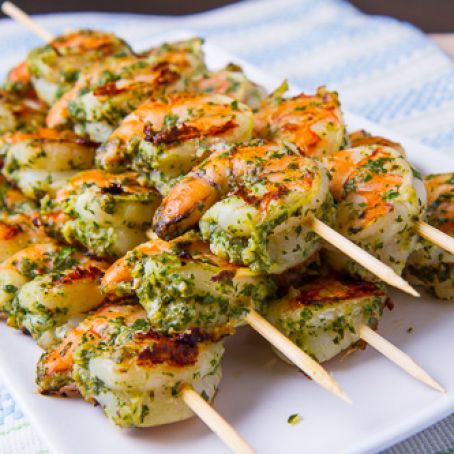 Pesto Grilled Shrimp