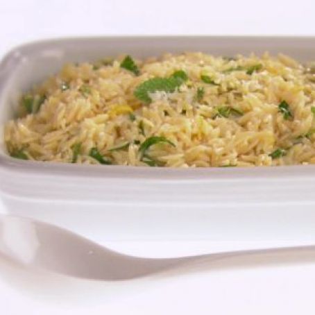 Orzo with Mint Salmoriglio Sauce (Giada)