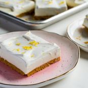 No-Bake Sheet Pan Lemon Yogurt Tart