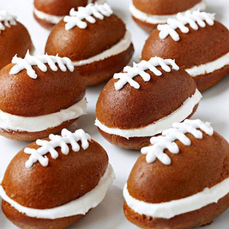 Pumpkin Football Cakes