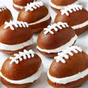 Pumpkin Football Cakes