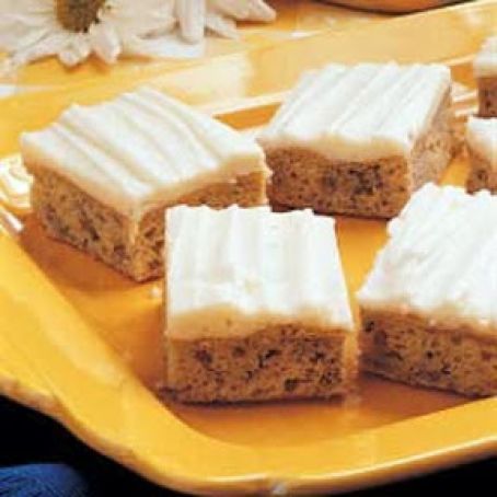 Banana Bars - Frosted