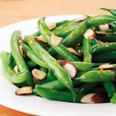 Orange Scented Green Beans with Toasted Almonds