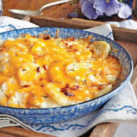 Double-Cheese Scalloped Potatoes