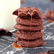 Caramel Loaded Fudge Brownie Cookie